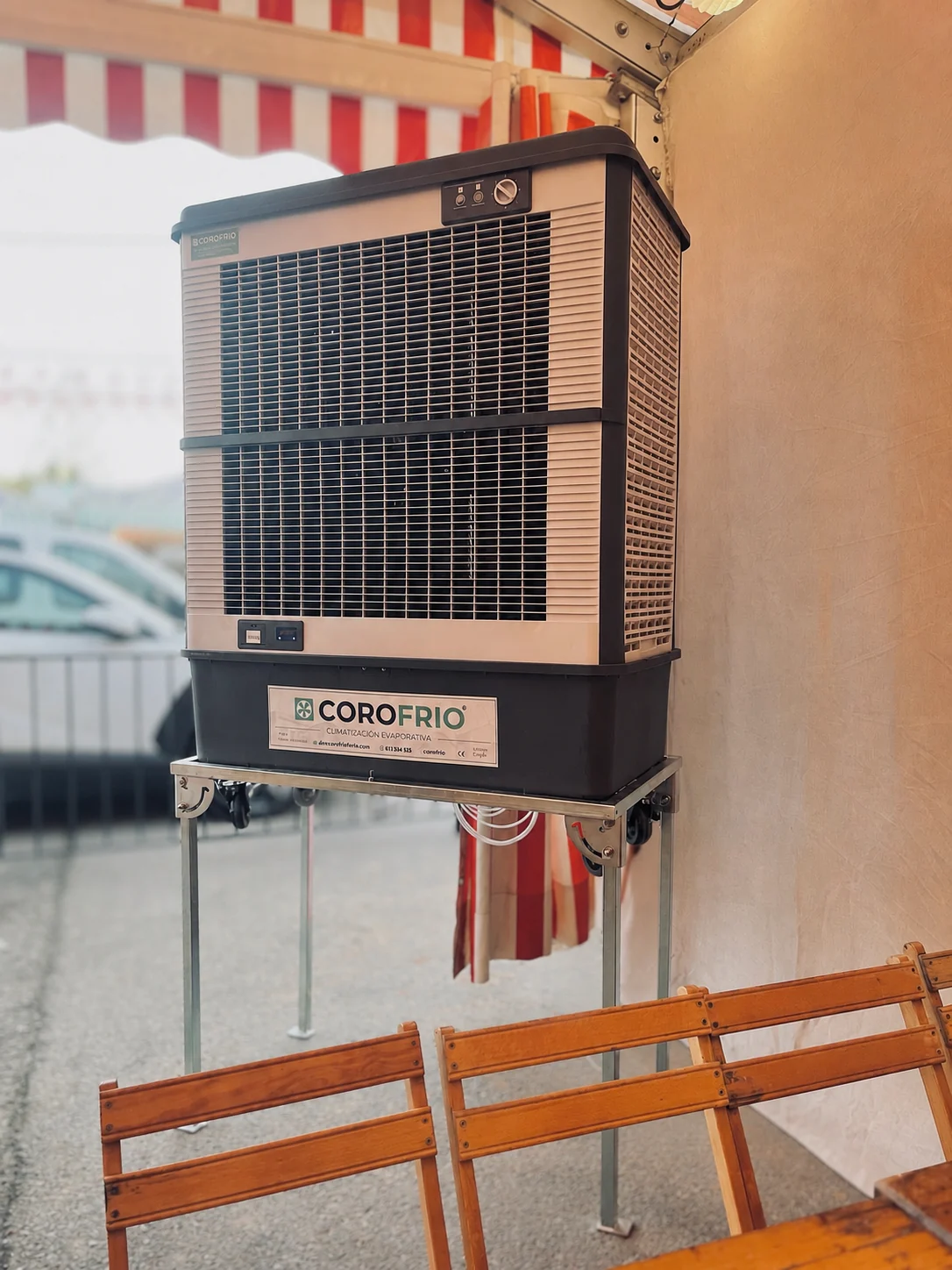 Alquiler de aire evaporativo para casetas de feria