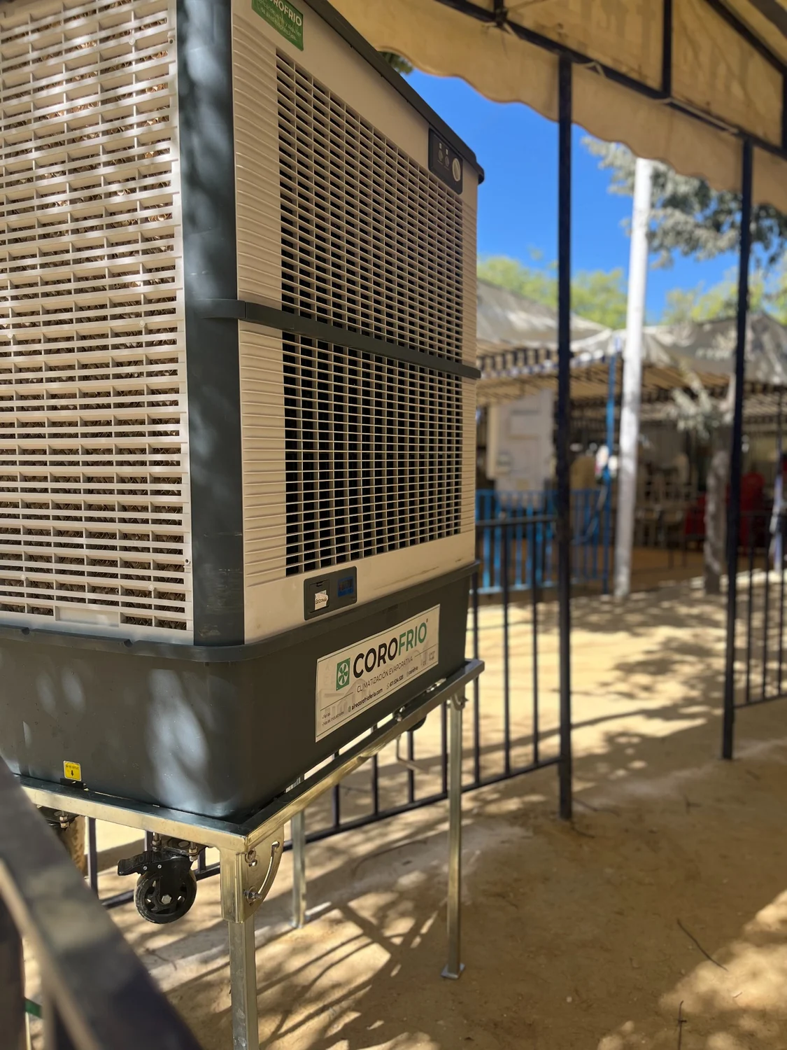 Climatizador evaporativo Modelo M COROFRIO para feria
